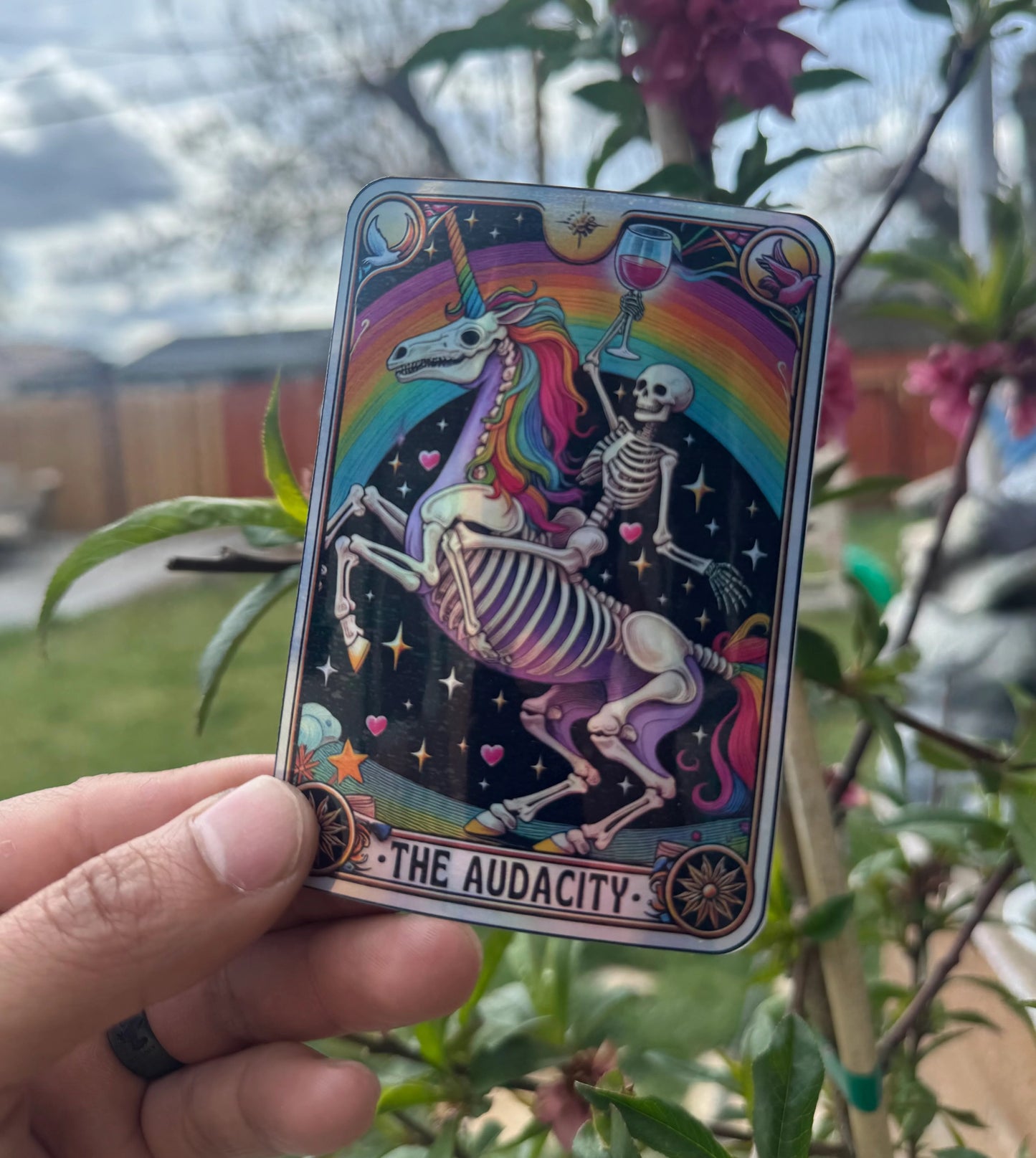 Tarot card stickers