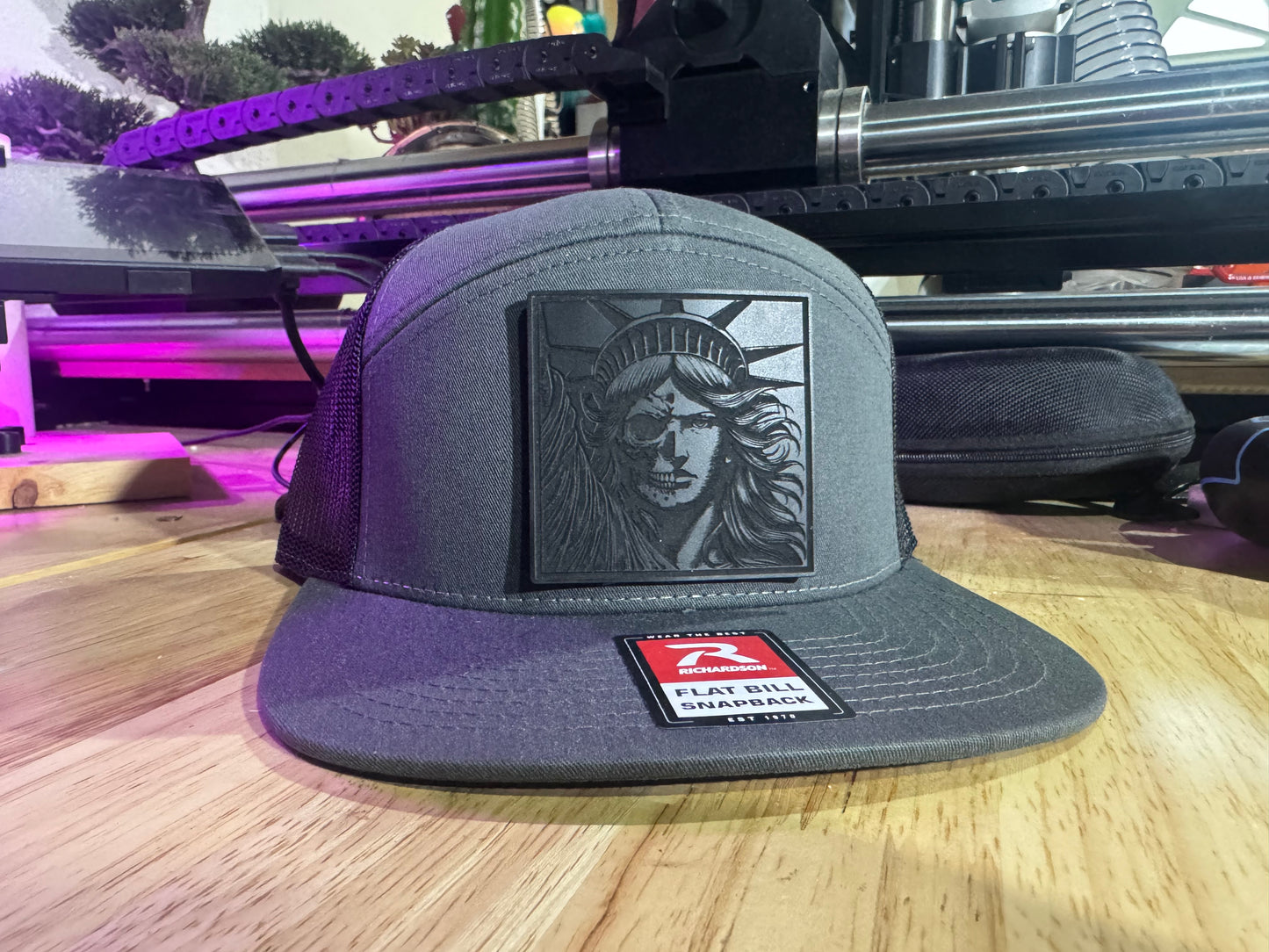 Lady Liberty flat bill hat