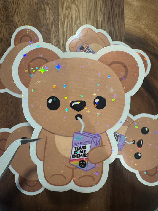 Tears Teddy bear sticker