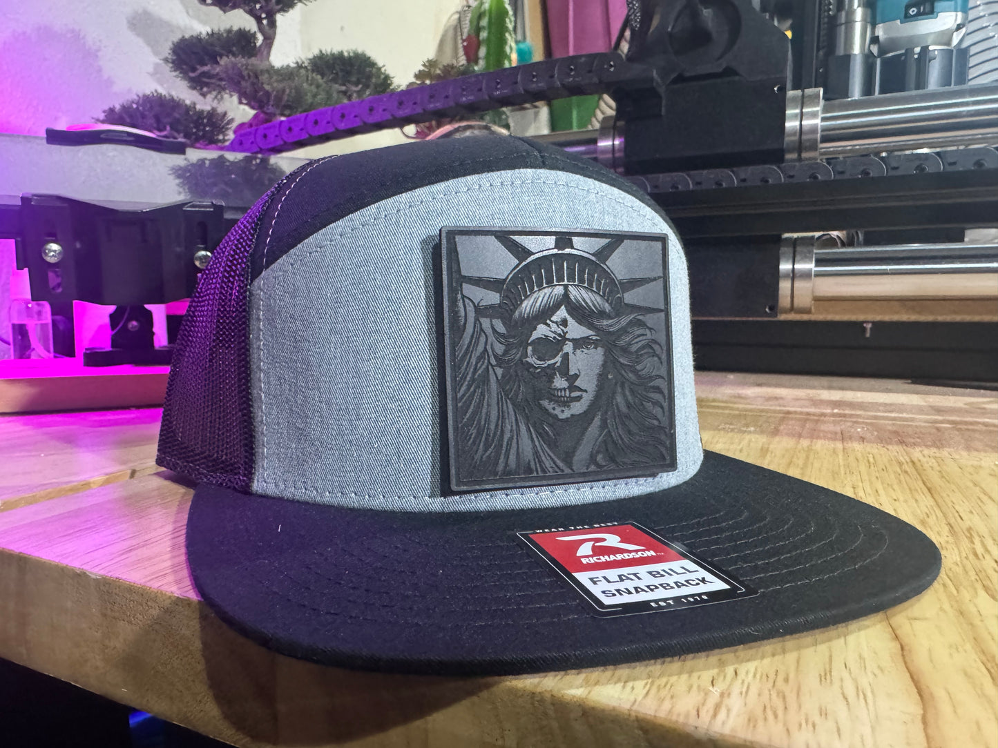 Lady Liberty flat bill hat
